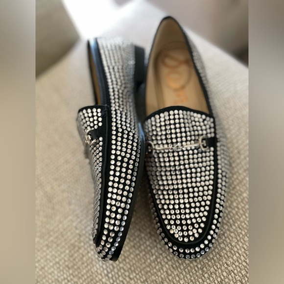Sam Edelman Loraine Penny Loafer Glitz  Size 8 Rhinestone Bedazzled Bling - Picture 10 of 14